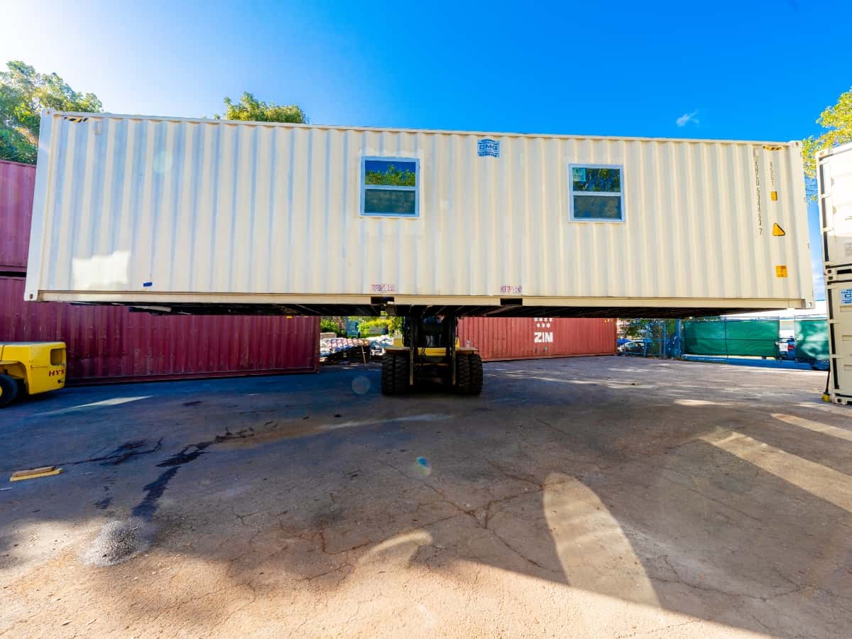 Safety Precautions for opening a shipping shipping container