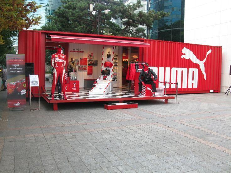 Shipping container cafe
