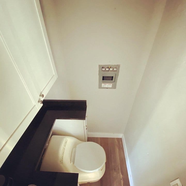 Shipping container restroom