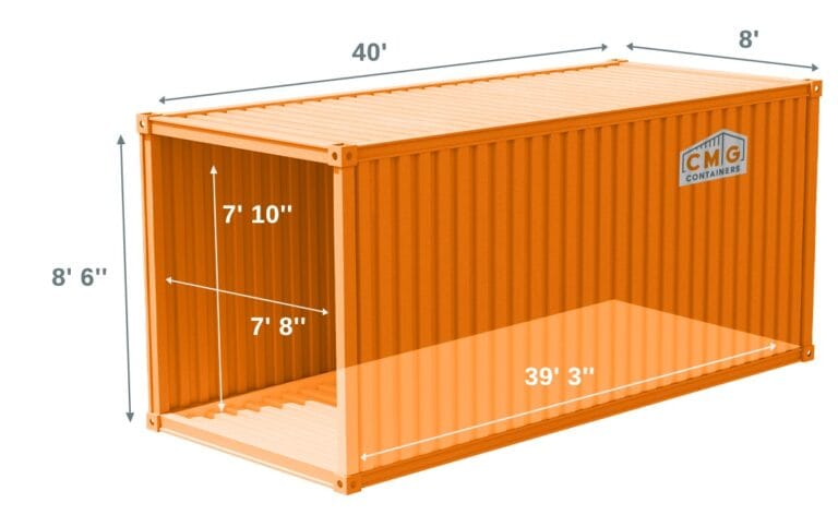 Shipping container illustration