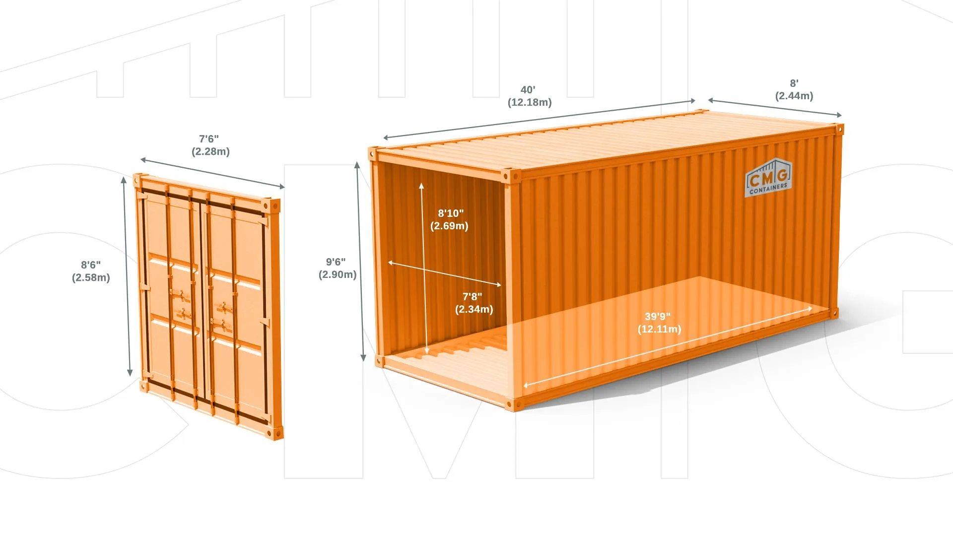 Shipping container illustration