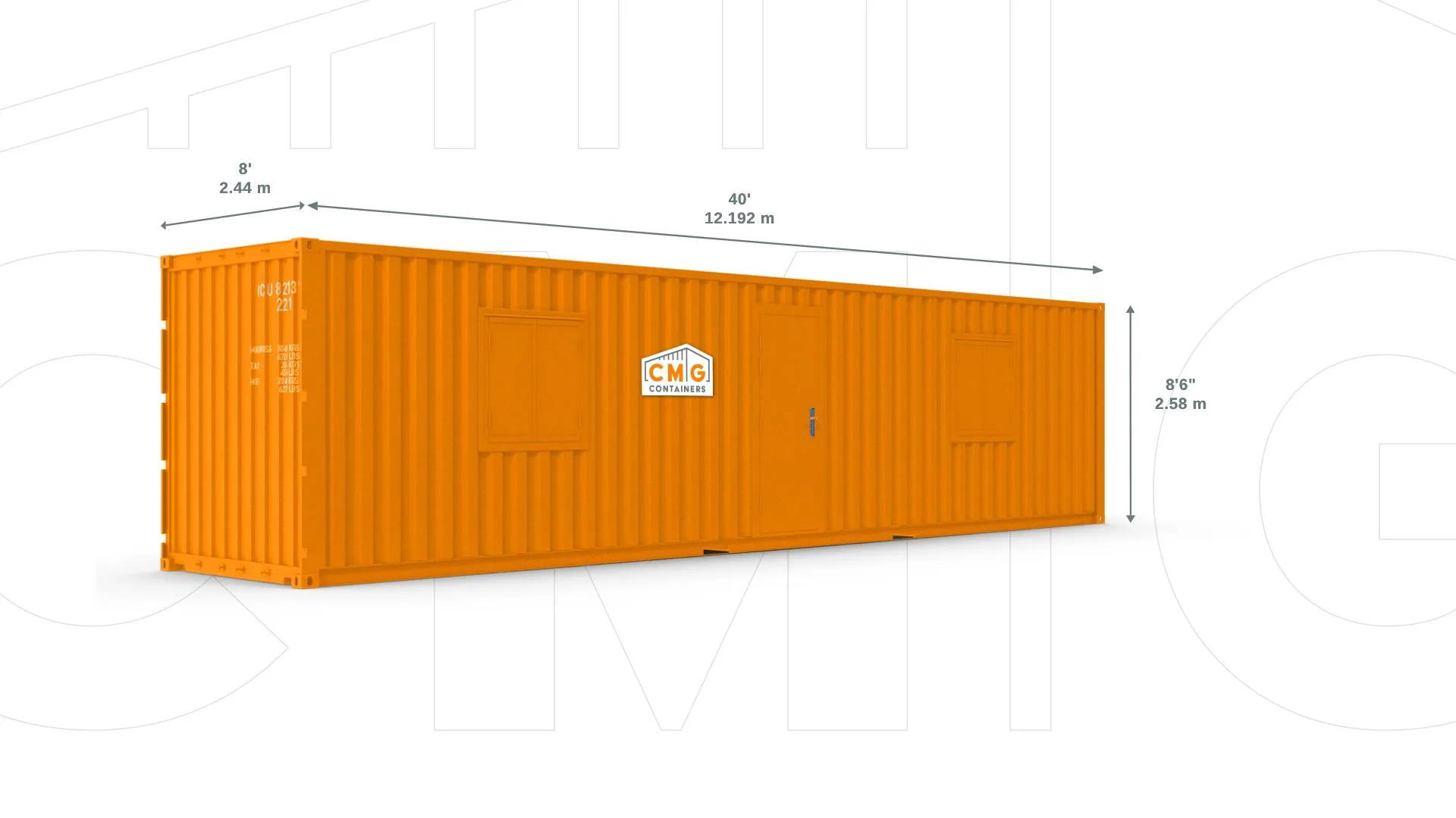 Shipping container illustration