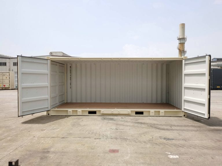 Fully open side shipping container