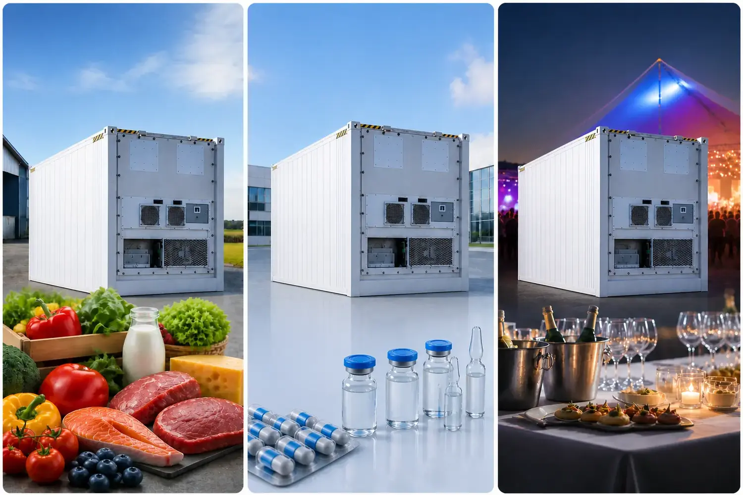 How Refrigerated Containers Support Cold Chain Storage for Food, Pharma, and Events