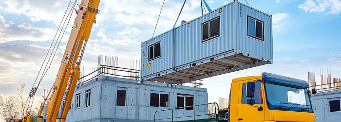 Removing shipping container