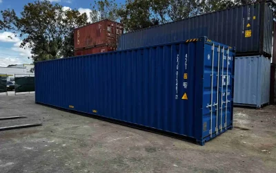 40 ft blue shipping container