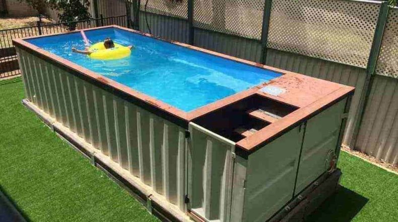 Shipping container pool