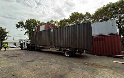 Shipping container delivery